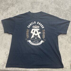 Canelo Alvarez Shirt Mens 2XL Blue Canelo Brand Manufacturing Quality CA Logo